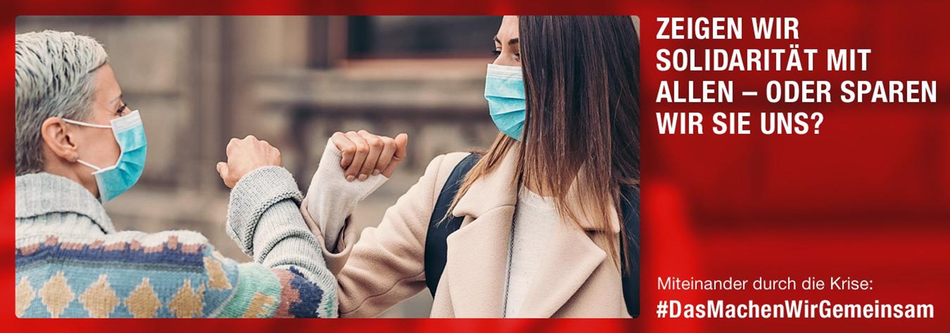 Webbanner - dasmachenwirgemeinsam Solidaritaet